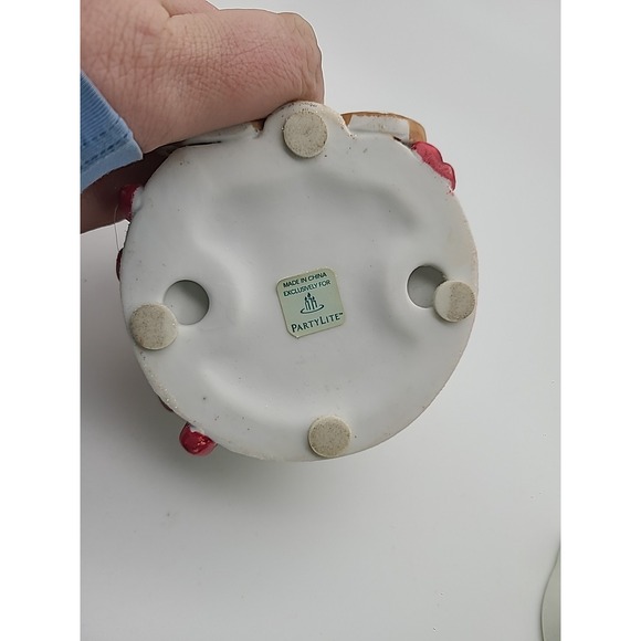 Partylite Gingerbread Man Votive Candle Holder 3.75"H Christmas Holiday Cute EUC - Picture 8 of 8